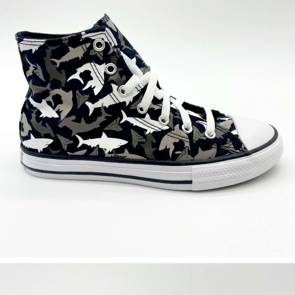Converse Kids High-Top Sneakers with Shark Print